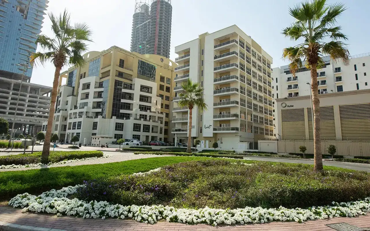 Sufouh Gardens, official community photograph from Dubai Holding Community Management. Area context, not a photograph of 113 Residences.