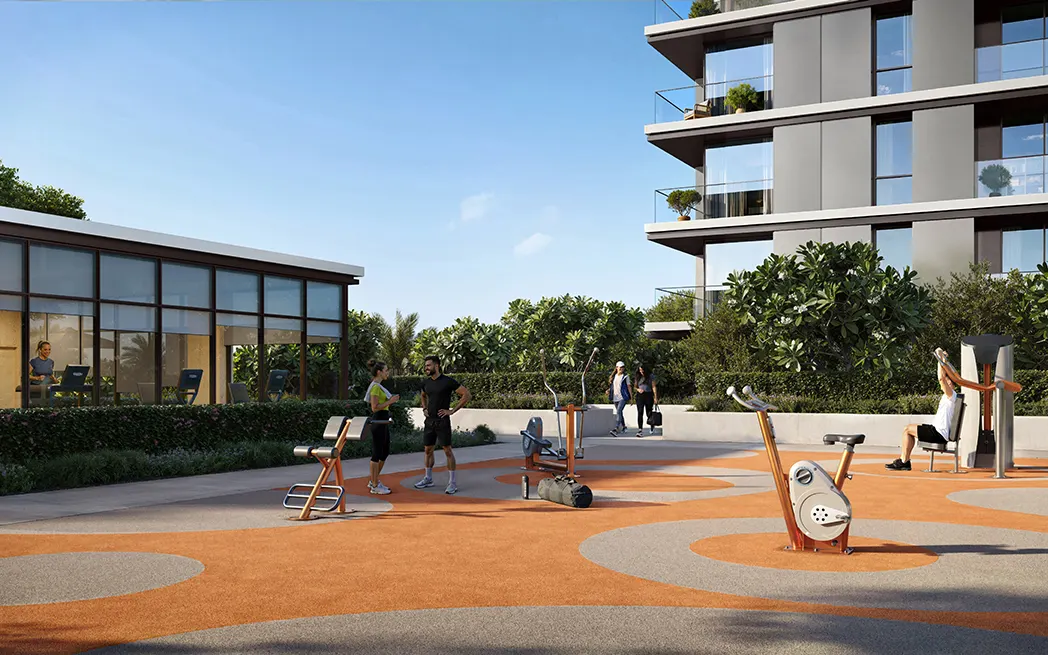 Montiva by Vida outdoor fitness amenities, developer architectural render