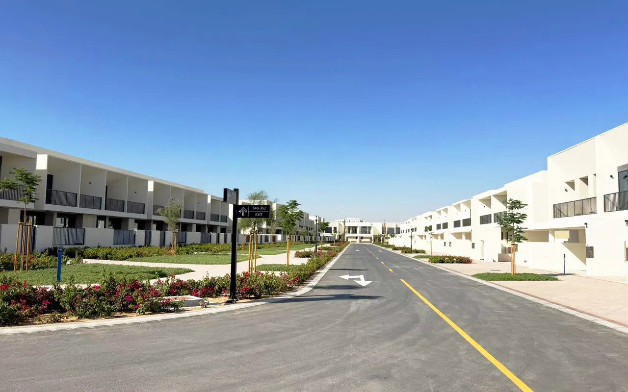 Maha Townhouses, completed homes photographed by the developer