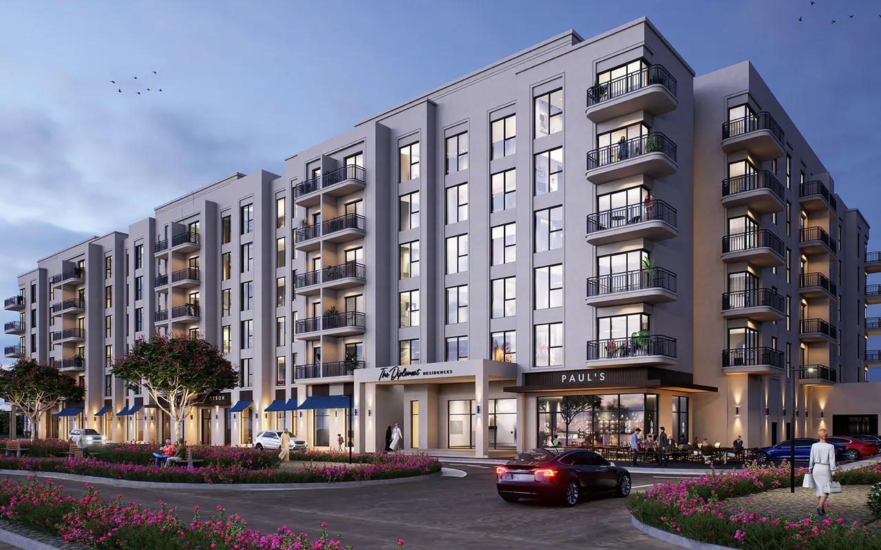 The Diplomat Residences, official developer project visualisation