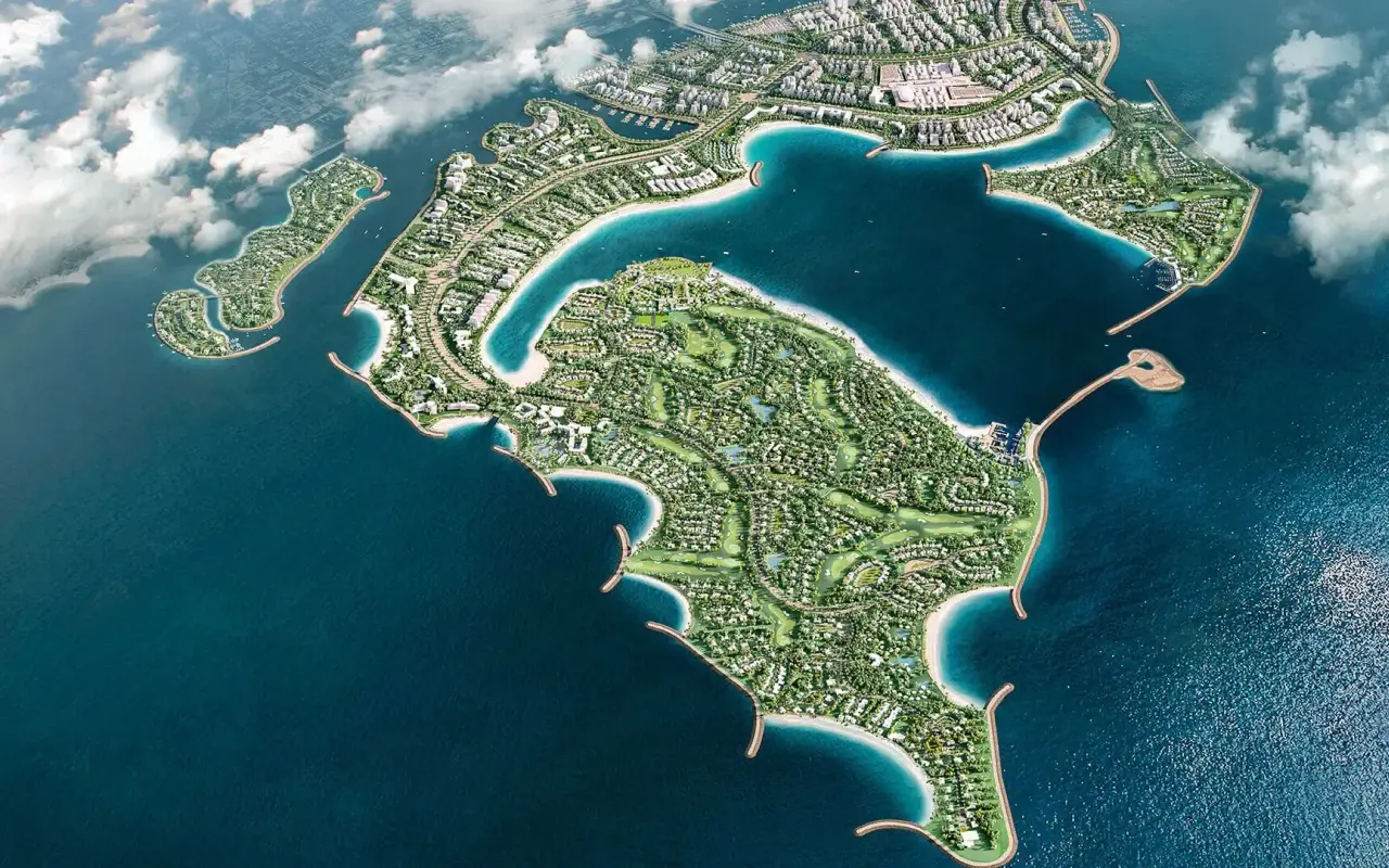 Dubai Islands, Dubai: project image from Reef Developments. Area context, not a photograph of Silena Building B.