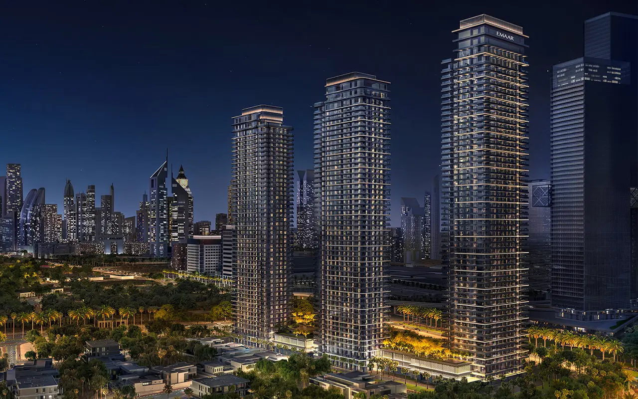 Zaabeel First, Dubai: project image from Emaar. Area context, not a photograph of Address Residences Zabeel Tower 1.