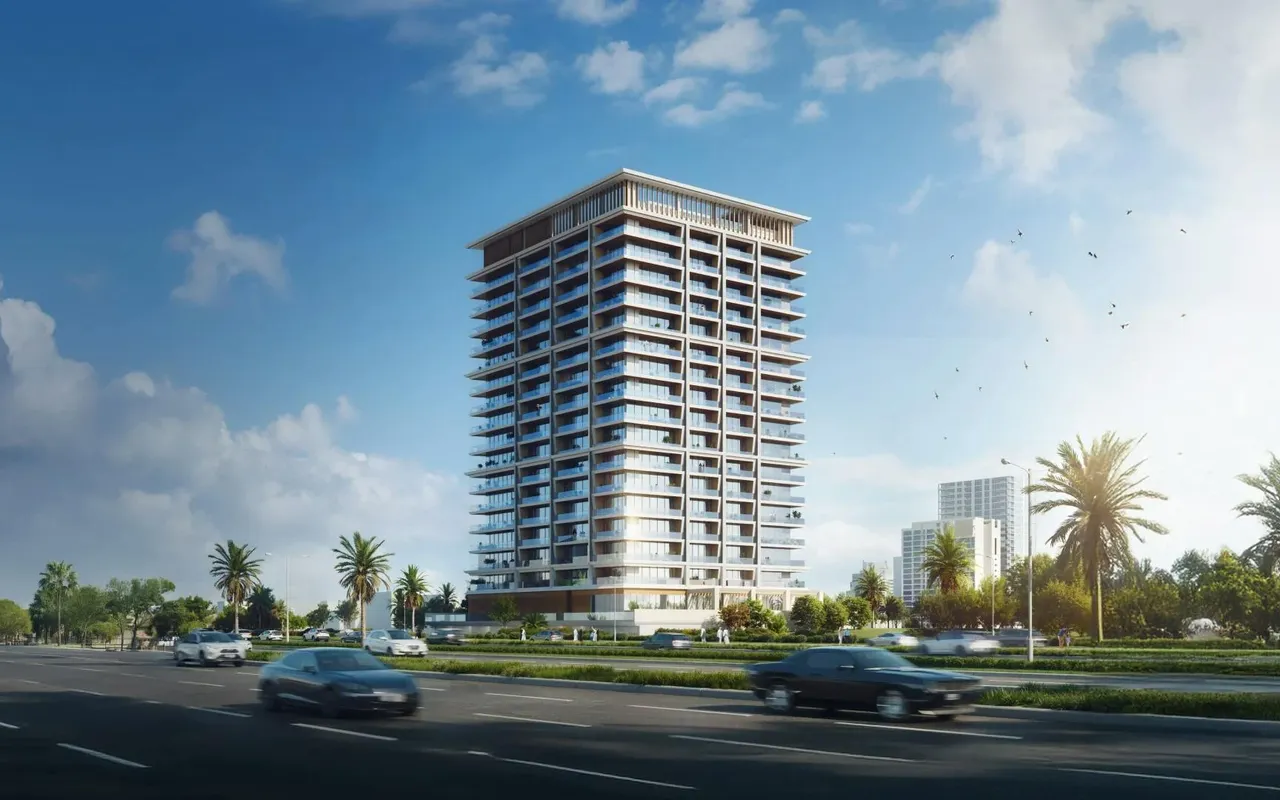 Binghatti Pinnacle architectural exterior render by Binghatti