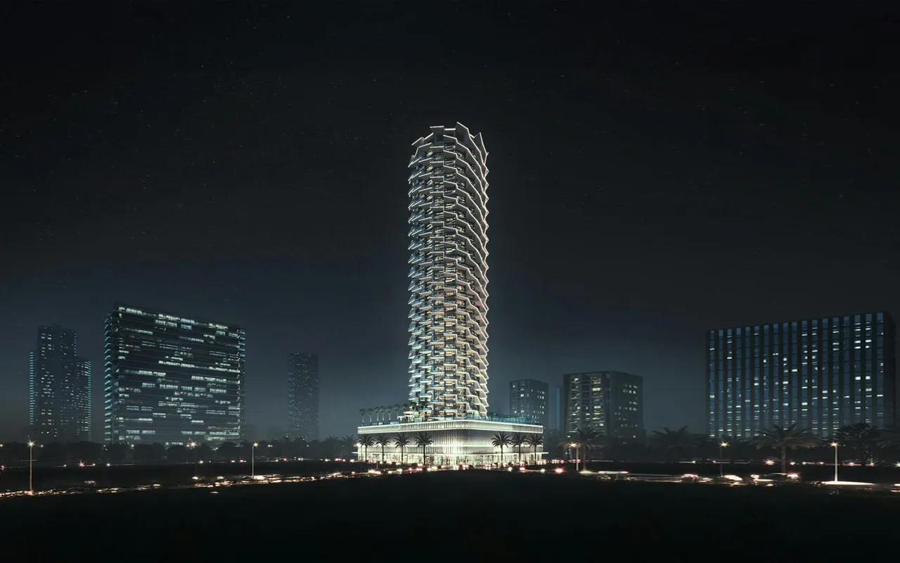 Binghatti Royale architectural exterior render by Binghatti