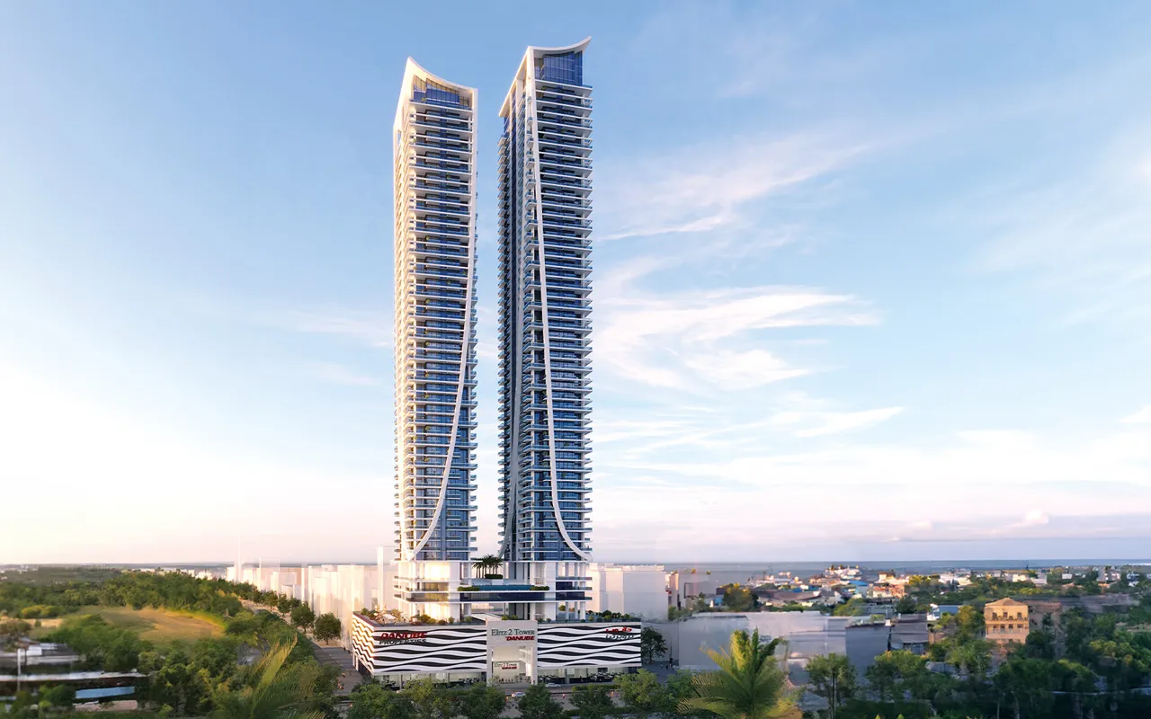 elitz 3, developer architectural render from Danube; full development context, specific tower not identified
