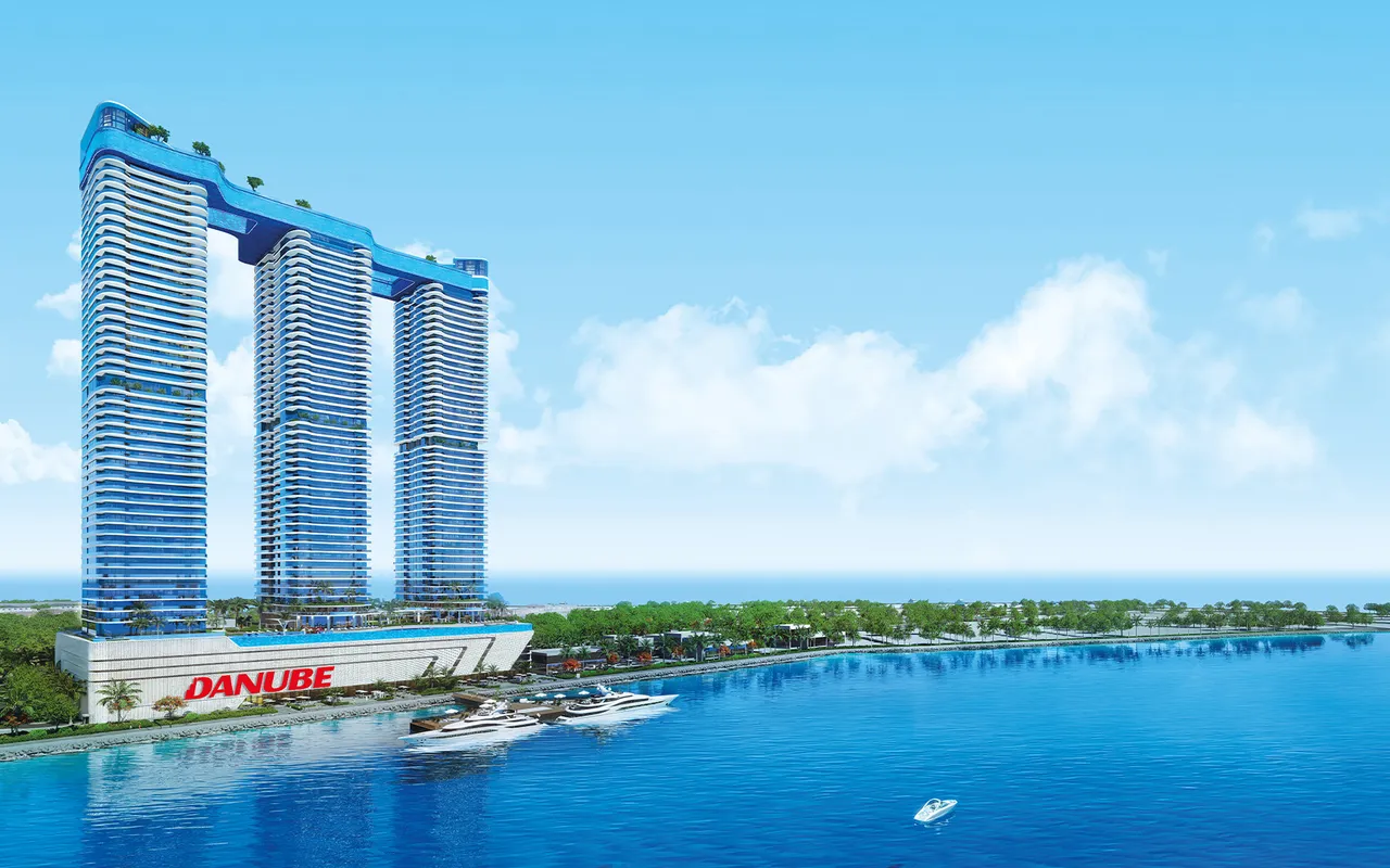 oceanz, developer architectural render from Danube; full development context, specific tower not identified