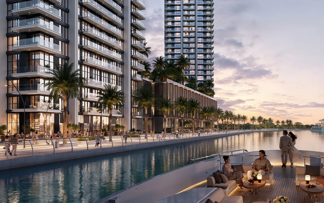 Creek Bay architectural exterior, developer render from Emaar
