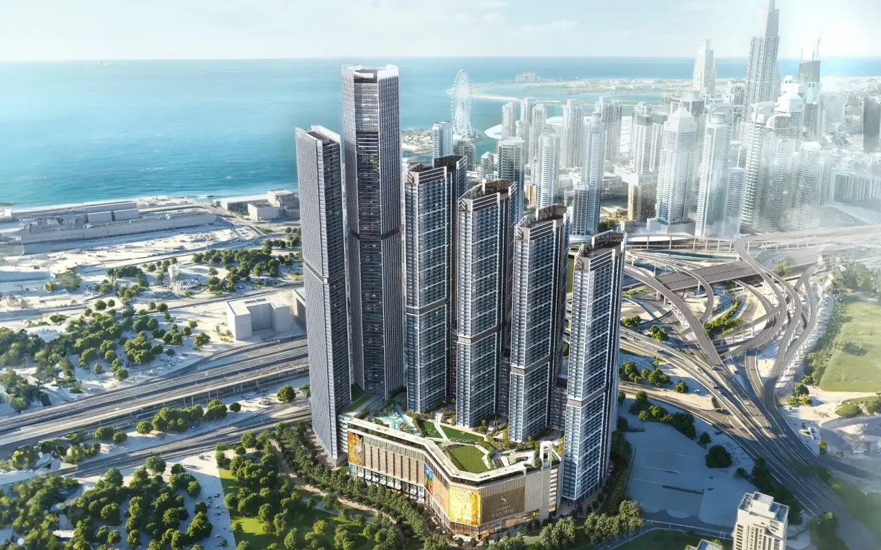 Sobha Central architectural exterior, developer render from Sobha Realty
